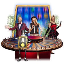 NetEnt blackjack table interface showing player hand, dealer hand, and bet controls